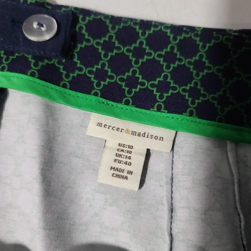 Mercer & Madison Green Stretch Pencil Skirt